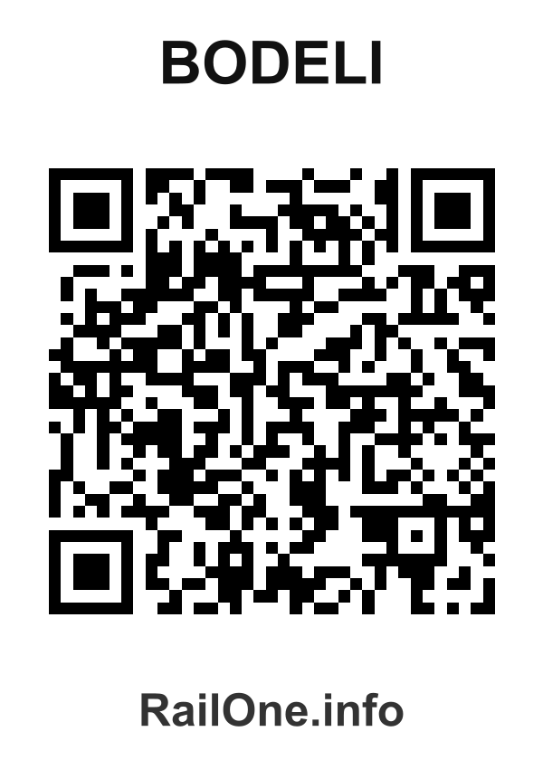 RailOne QR Code for Bodeli station