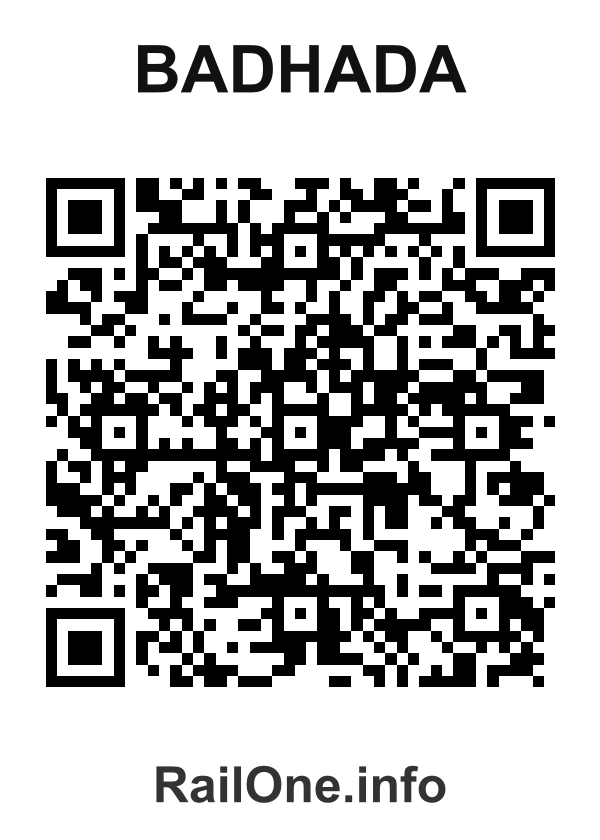 RailOne QR Code for Badhada station