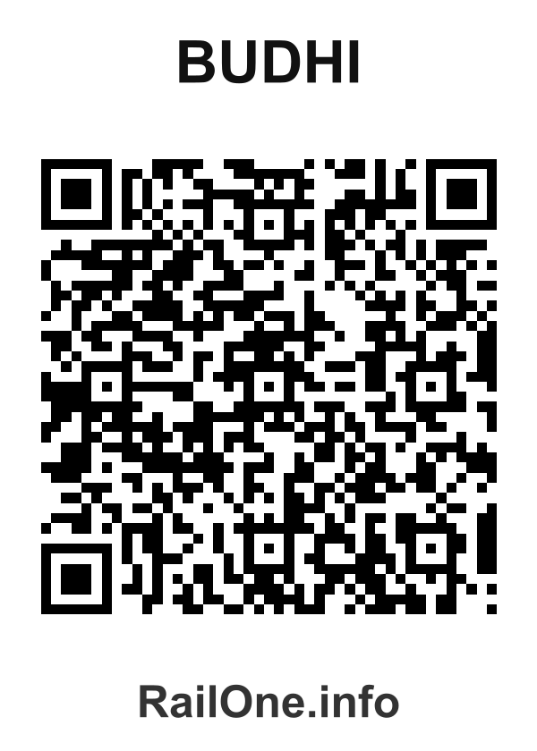 RailOne QR Code for Budhi station