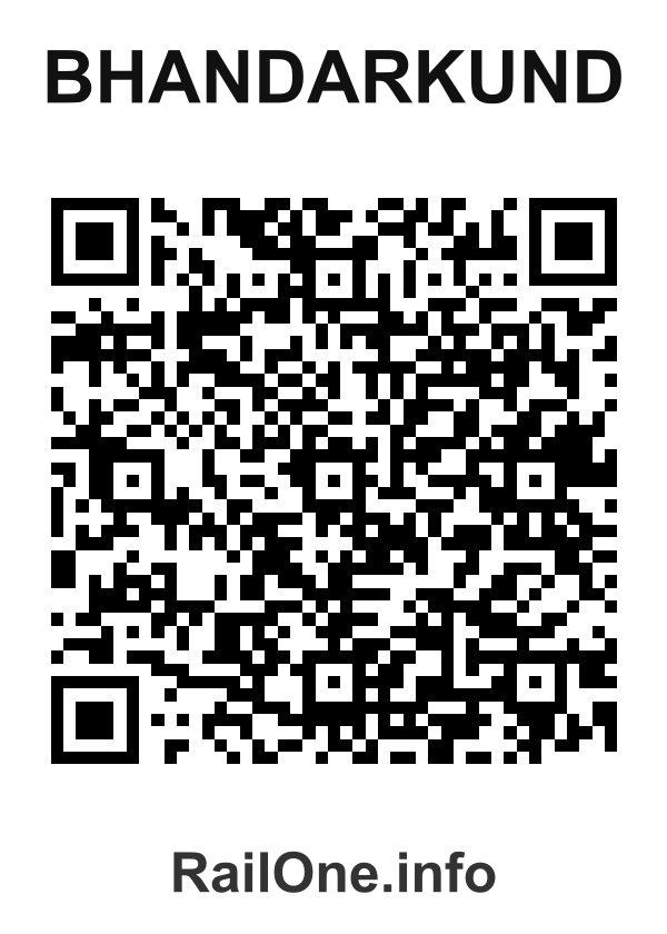 RailOne QR Code for Bhandarkund station