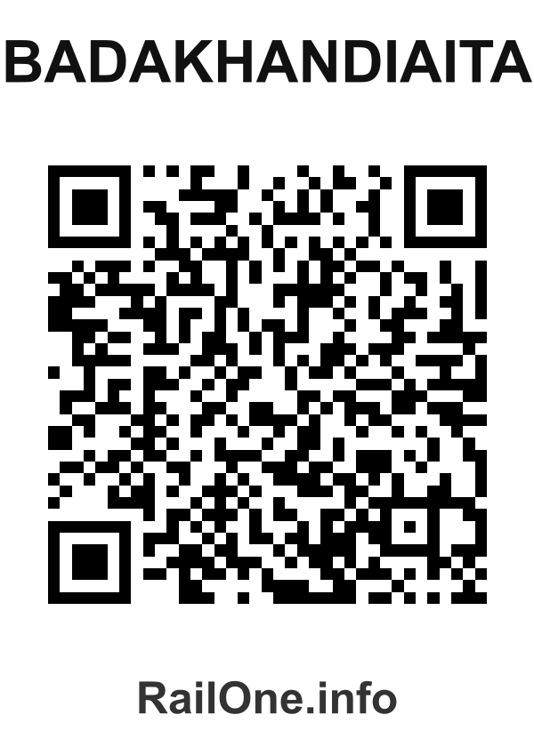 RailOne QR Code for Badakhandiaita station