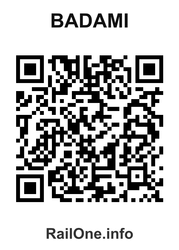 RailOne QR Code for Badami station