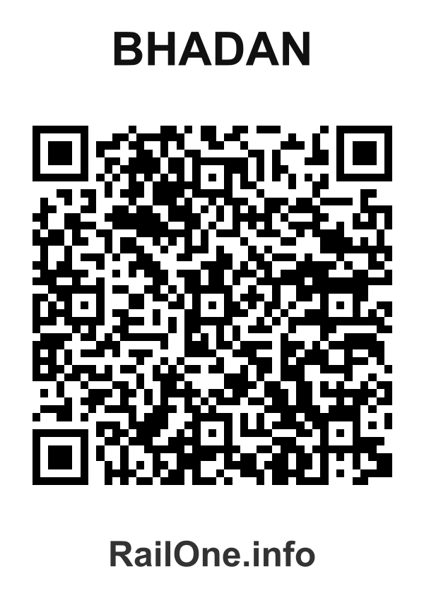 RailOne QR Code for Bhadan station