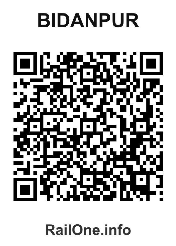 RailOne QR Code for Bidanpur station