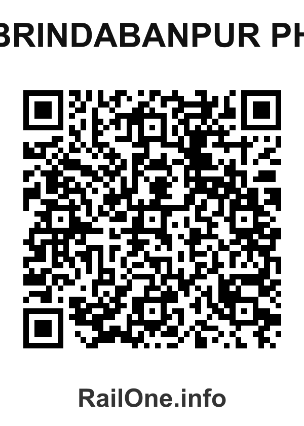 RailOne QR Code for Brindabanpur Ph station