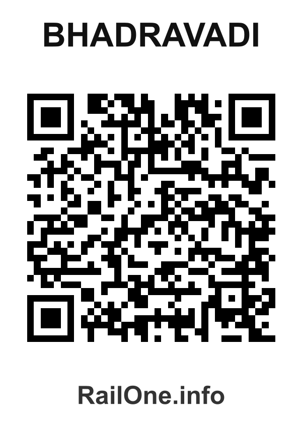 RailOne QR Code for Bhadravadi station