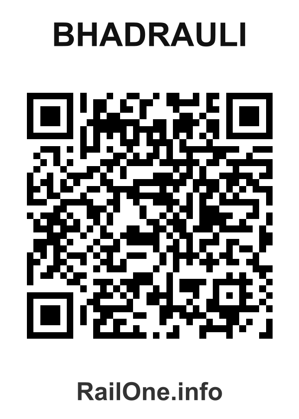 RailOne QR Code for Bhadrauli station