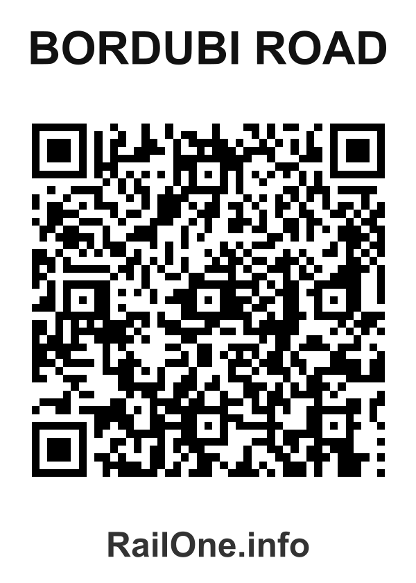 RailOne QR Code for Bordubi Road station