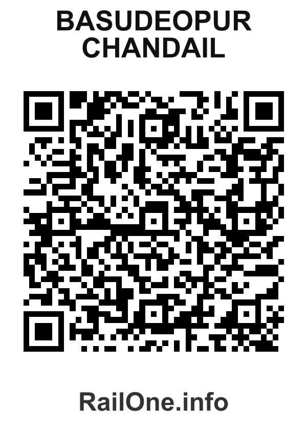 RailOne QR Code for Basudeopur Chandail station