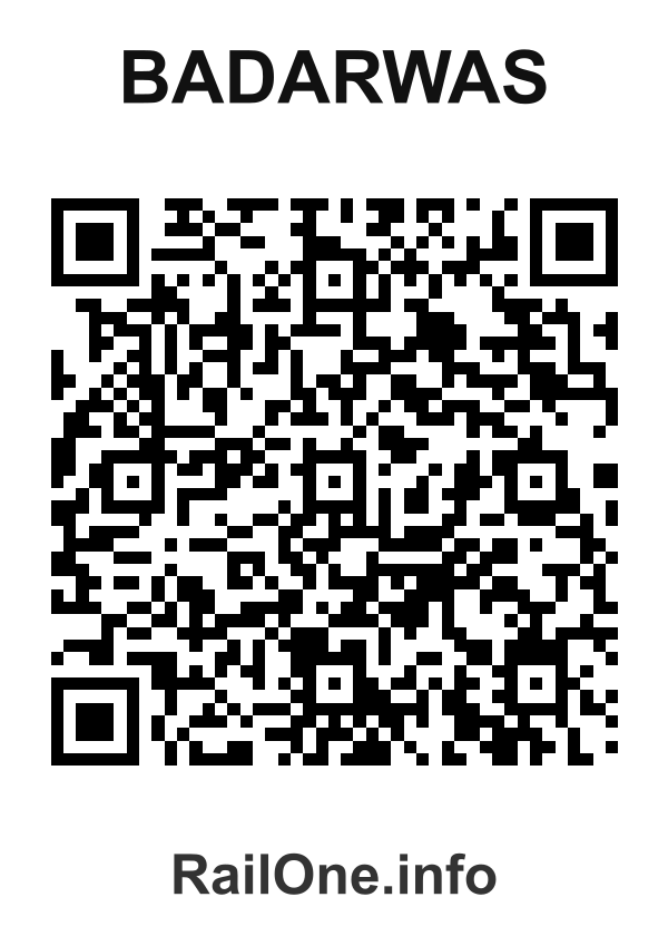 RailOne QR Code for Badarwas station