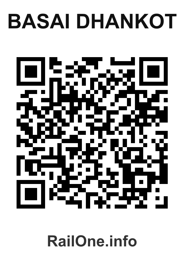 RailOne QR Code for Basai Dhankot station