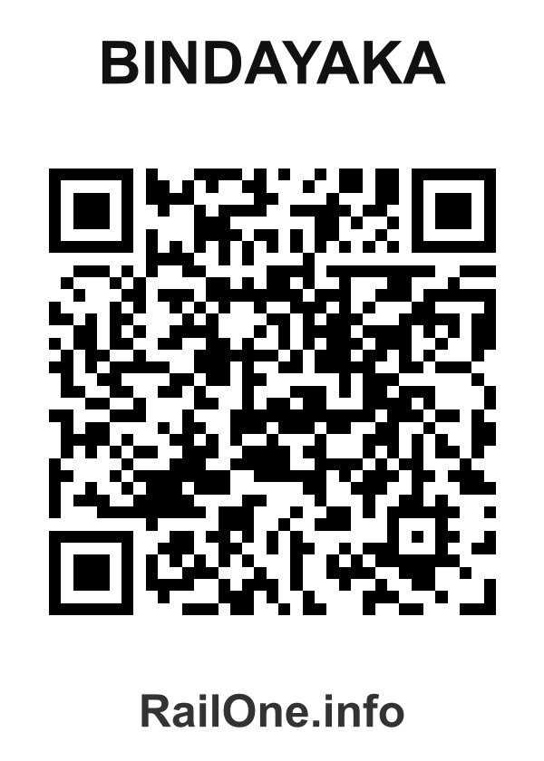 RailOne QR Code for Bindayaka station