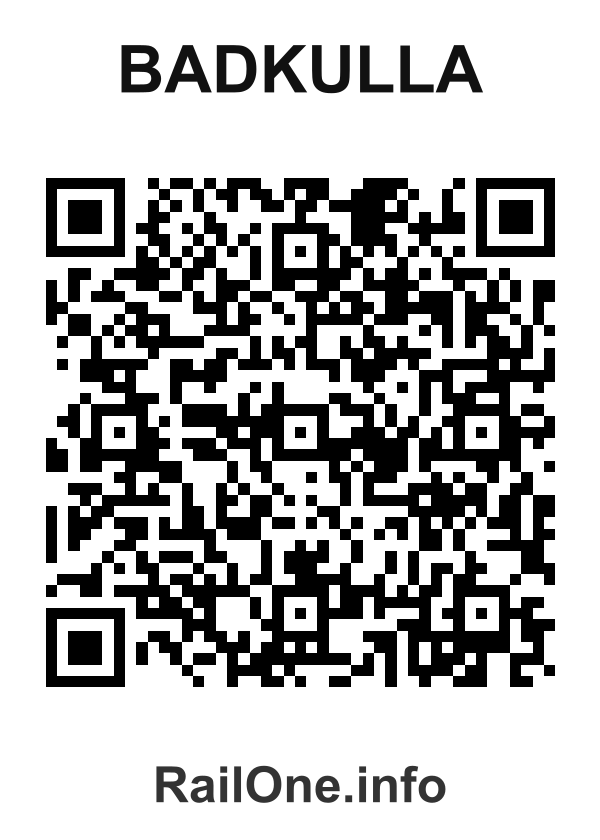 RailOne QR Code for Badkulla station