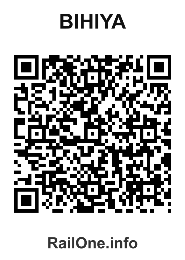 RailOne QR Code for Bihiya station