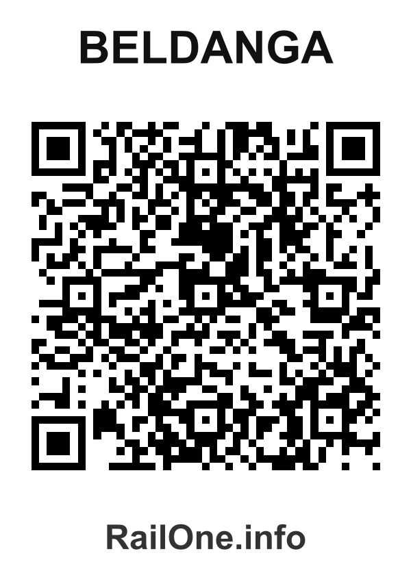 RailOne QR Code for Beldanga station