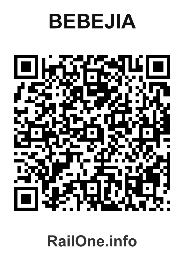 RailOne QR Code for Bebejia station
