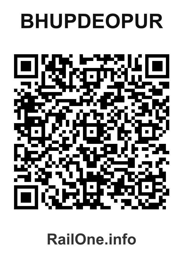 RailOne QR Code for Bhupdeopur station