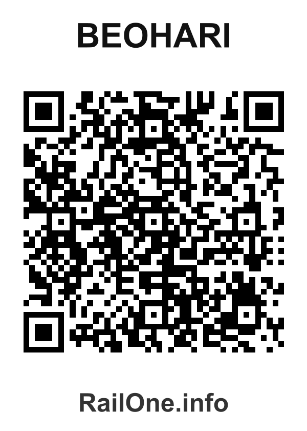 RailOne QR Code for Beohari station