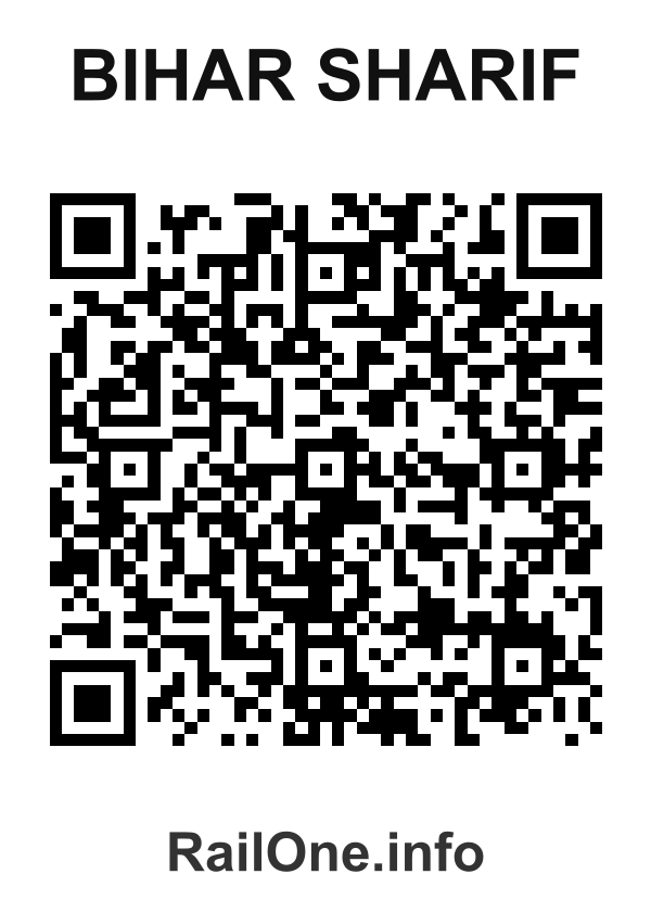 RailOne QR Code for Bihar Sharif station
