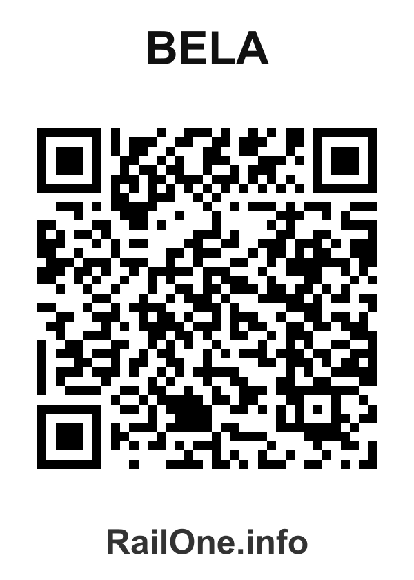RailOne QR Code for Bela station