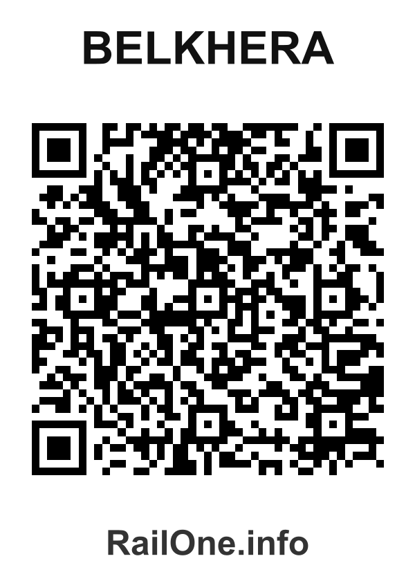 RailOne QR Code for Belkhera station