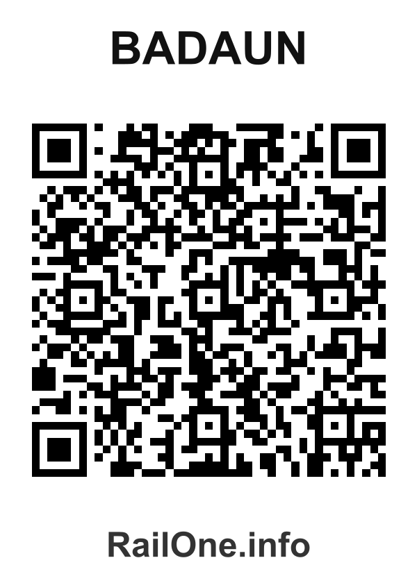 RailOne QR Code for Badaun station
