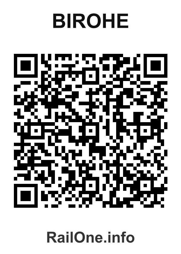 RailOne QR Code for Birohe station