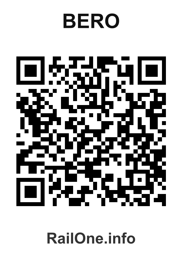 RailOne QR Code for Bero station
