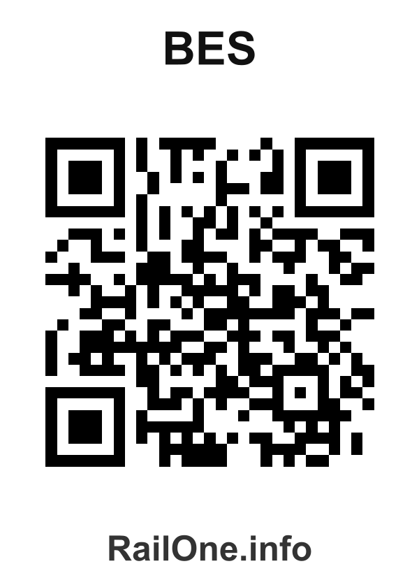 RailOne QR Code for Bes station