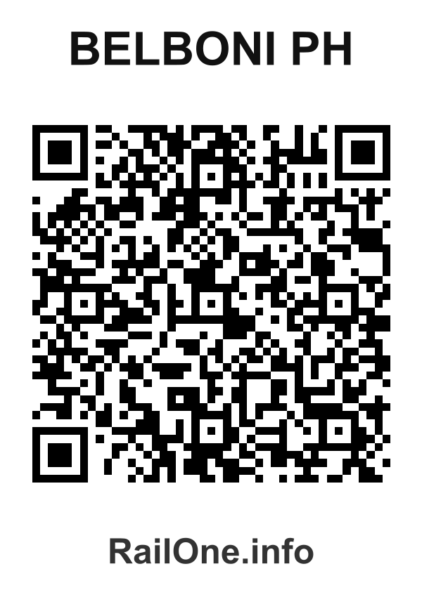 RailOne QR Code for Belboni Ph station