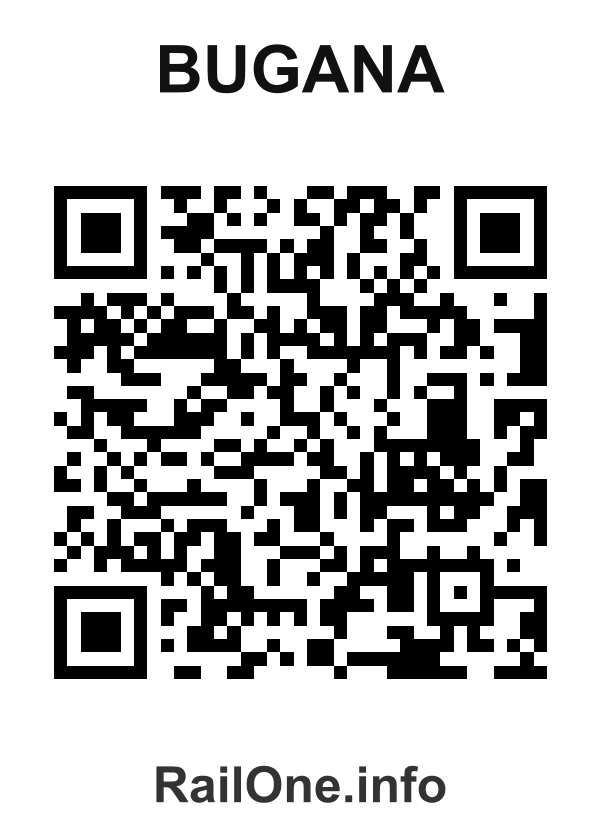RailOne QR Code for Bugana station