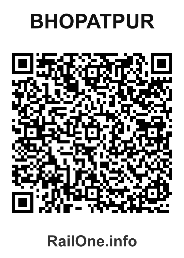 RailOne QR Code for Bhopatpur station