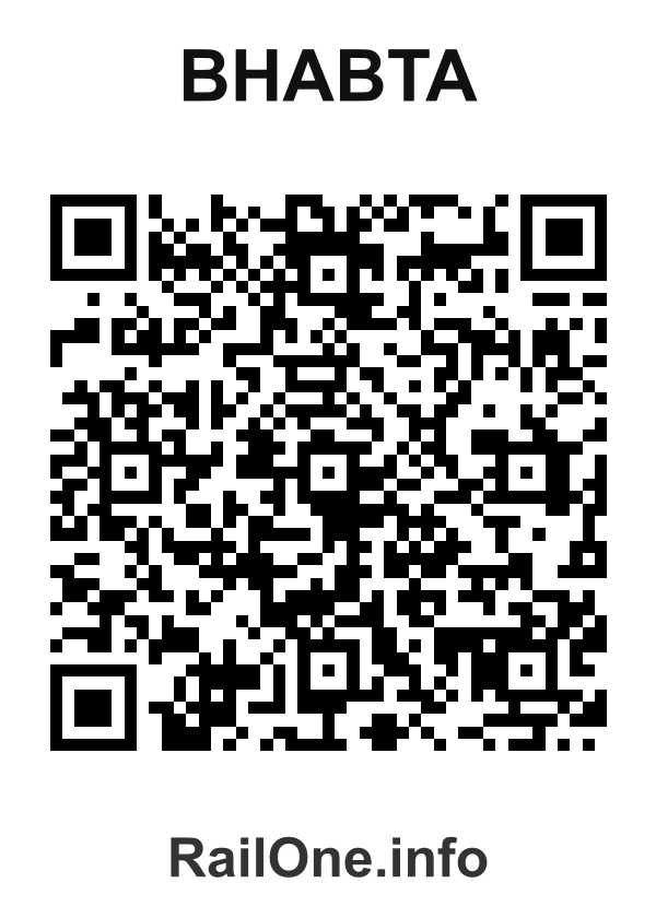 RailOne QR Code for Bhabta station