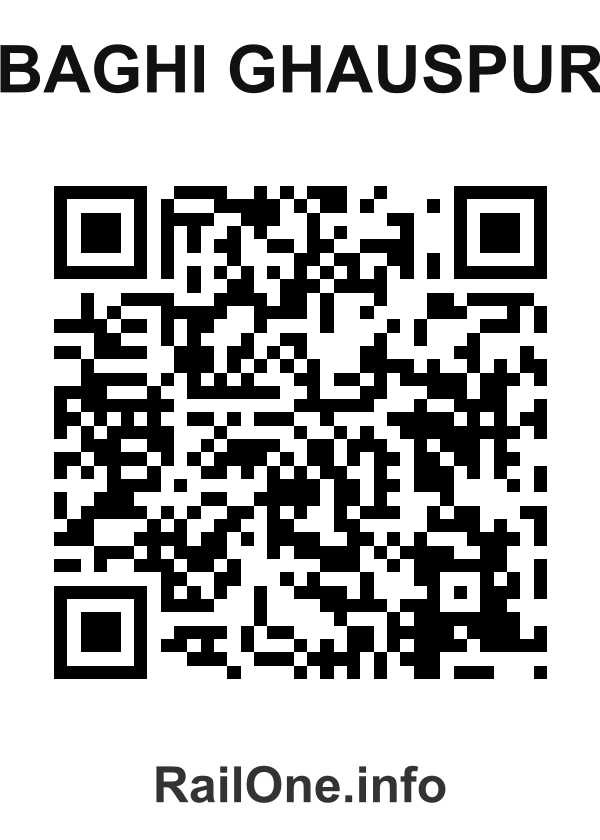 RailOne QR Code for Baghi Ghauspur station