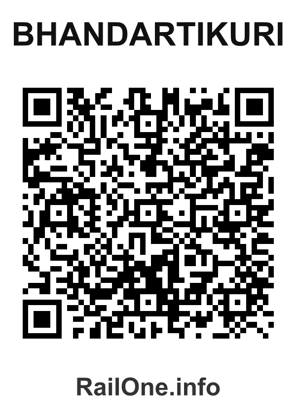 RailOne QR Code for Bhandartikuri station