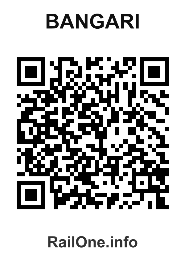 RailOne QR Code for Bangari station