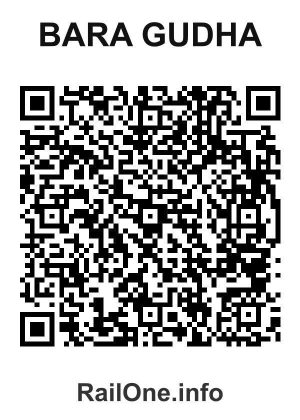 RailOne QR Code for Bara Gudha station