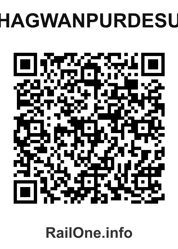 RailOne QR Code for Bhagwanpurdesua station