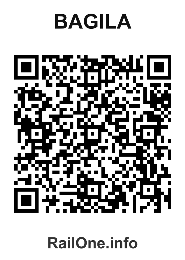 RailOne QR Code for Bagila station