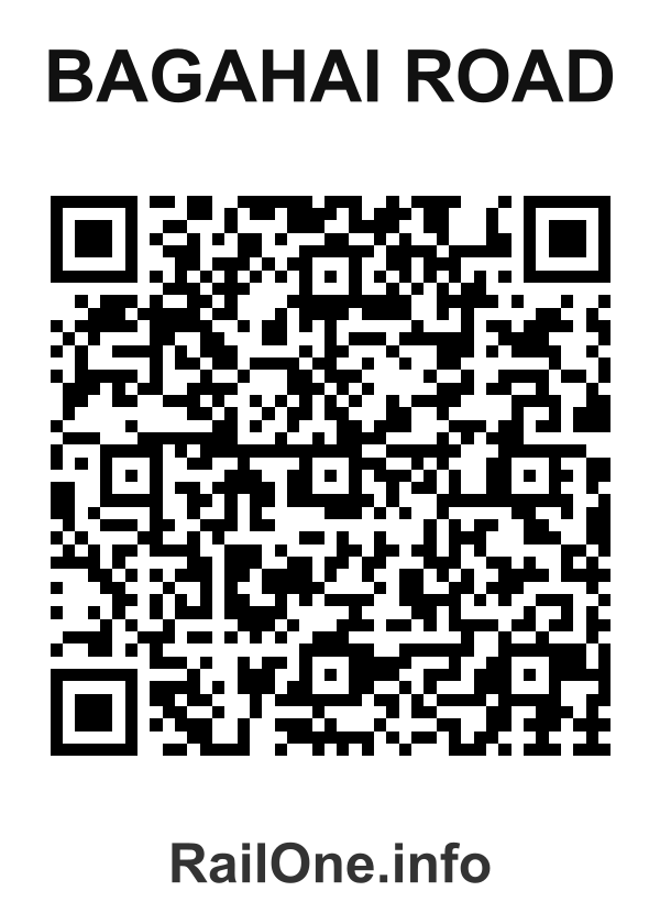 RailOne QR Code for Bagahai Road station