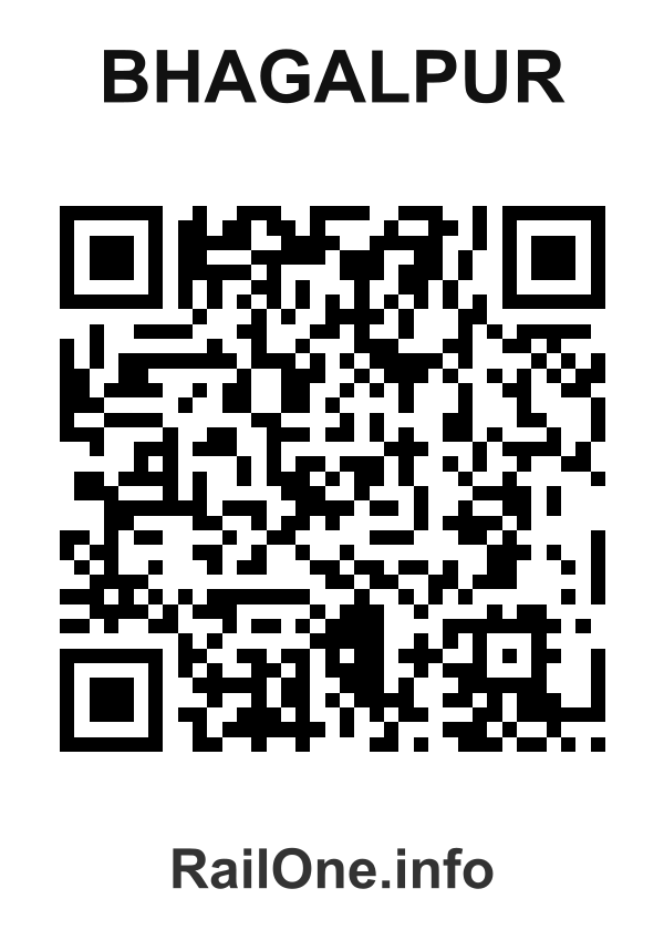 RailOne QR Code for Bhagalpur station