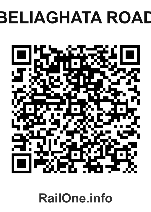 RailOne QR Code for Beliaghata Road station