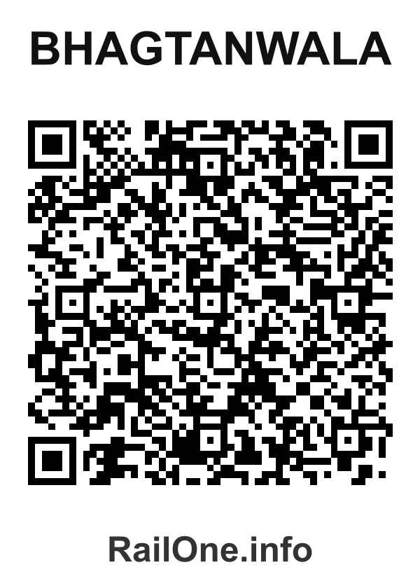 RailOne QR Code for Bhagtanwala station