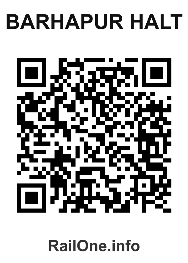 RailOne QR Code for Barhapur Halt station