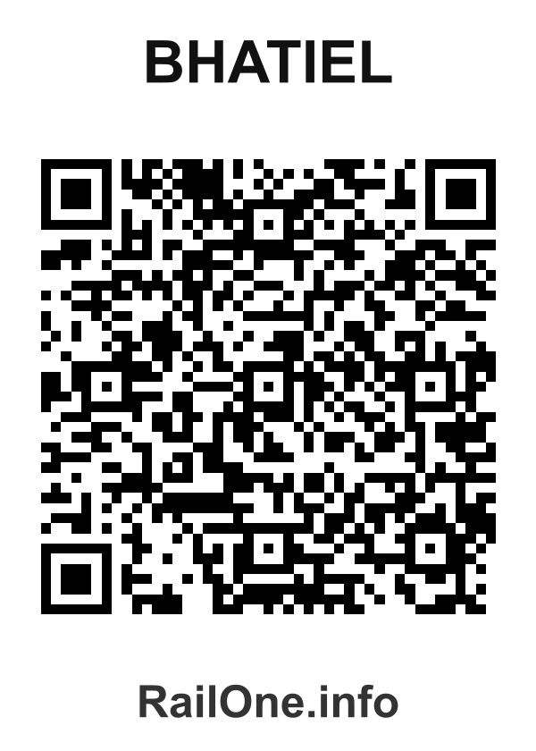 RailOne QR Code for Bhatiel station