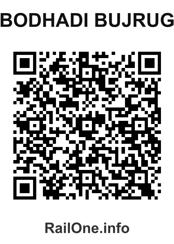 RailOne QR Code for Bodhadi Bujrug station