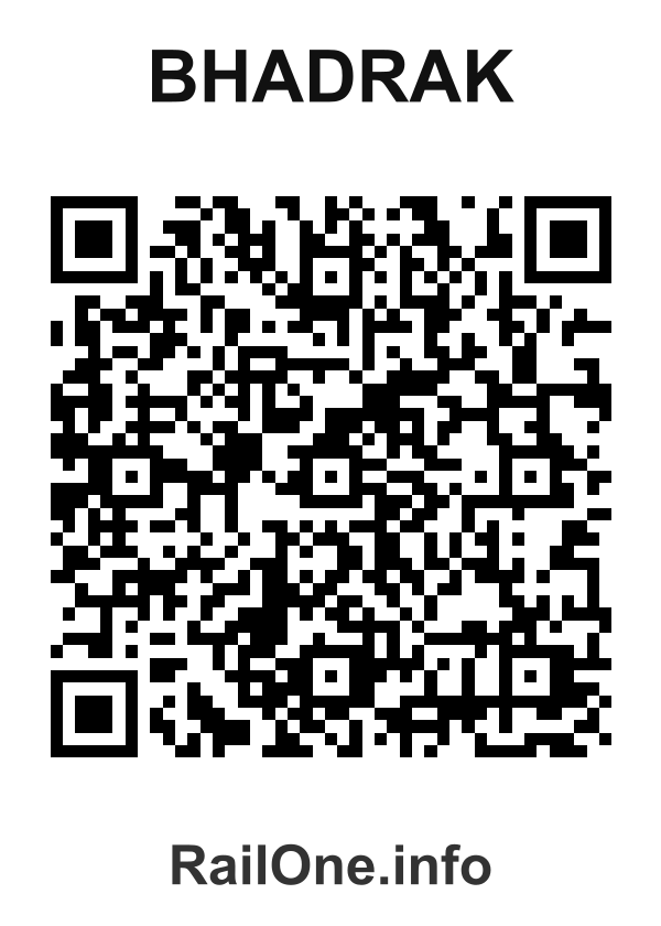 RailOne QR Code for Bhadrak station