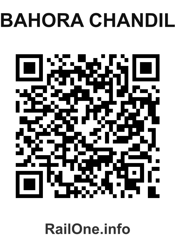 RailOne QR Code for Bahora Chandil station