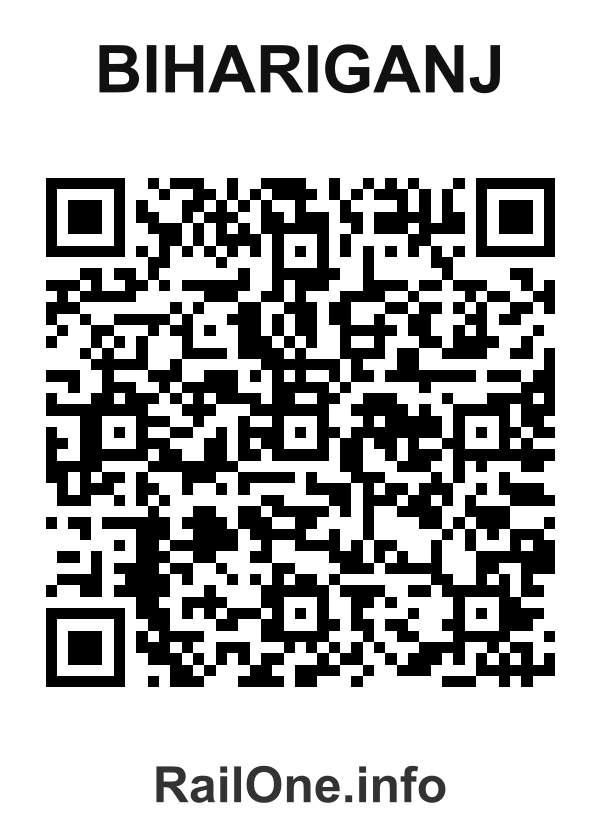 RailOne QR Code for Bihariganj station