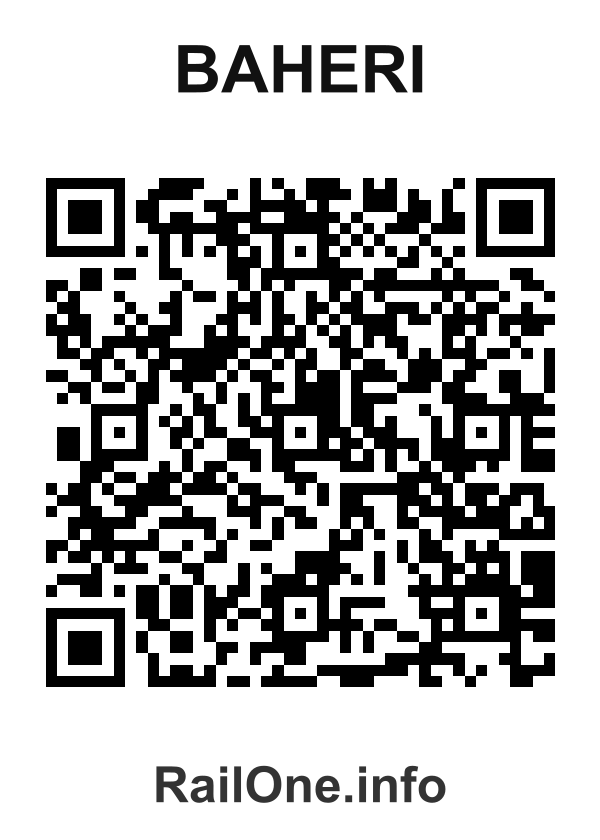 RailOne QR Code for Baheri station